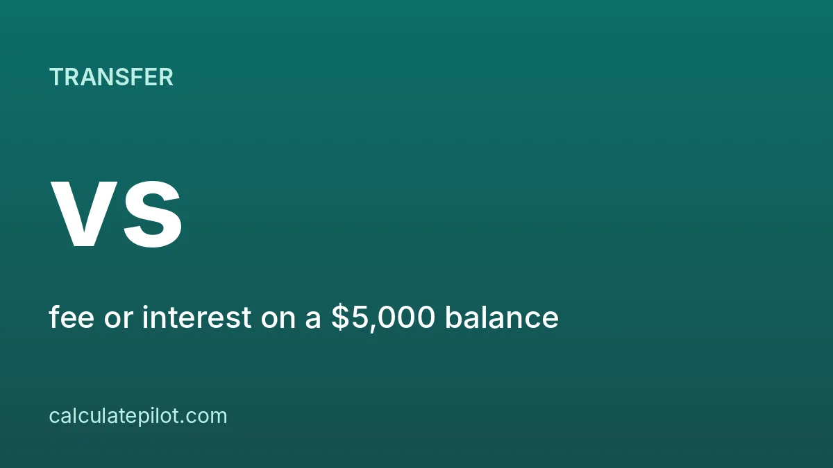 Balance transfer versus paying down