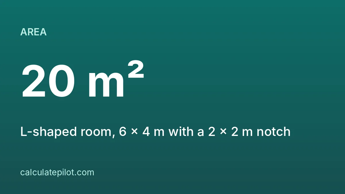 Calculating area of an L-shaped room