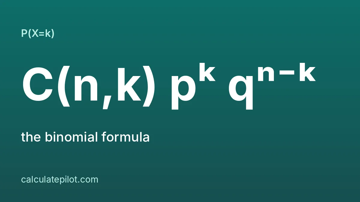 How to calculate binomial probability